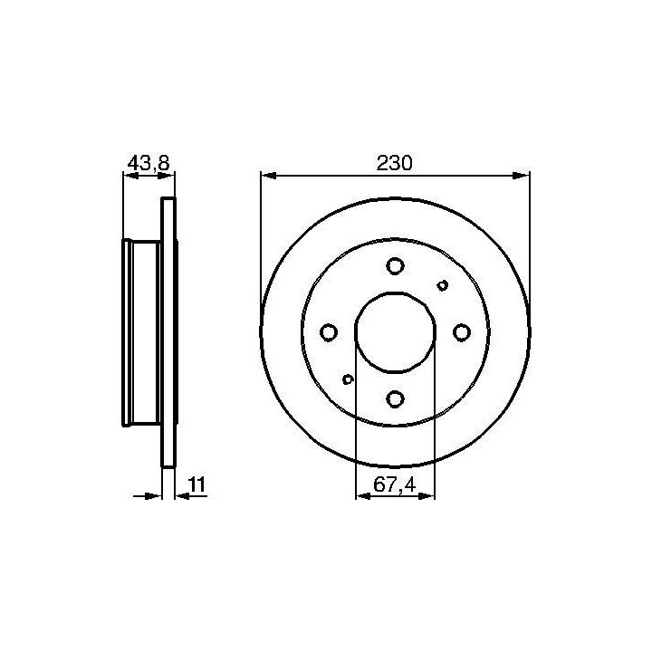 Stabdžių diskas BOSCH 0 986 478 727