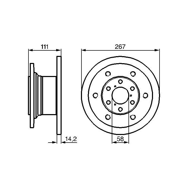 Stabdžių diskas BOSCH 0 986 478 742