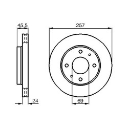Stabdžių diskas BOSCH 0 986 478 774