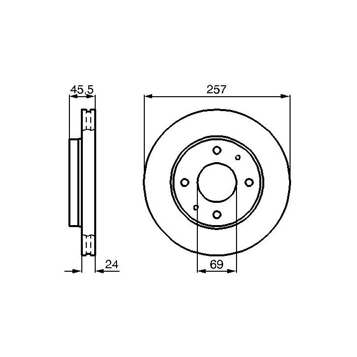 Stabdžių diskas BOSCH 0 986 478 774