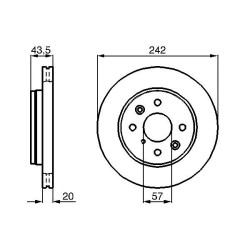Stabdžių diskas BOSCH 0 986 478 781