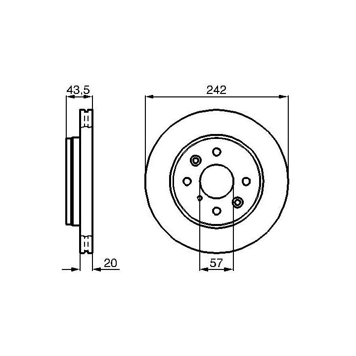 Stabdžių diskas BOSCH 0 986 478 781