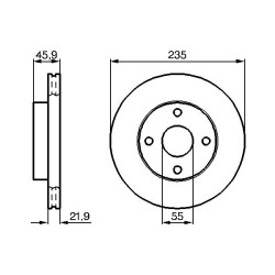 Stabdžių diskas BOSCH 0 986 478 787