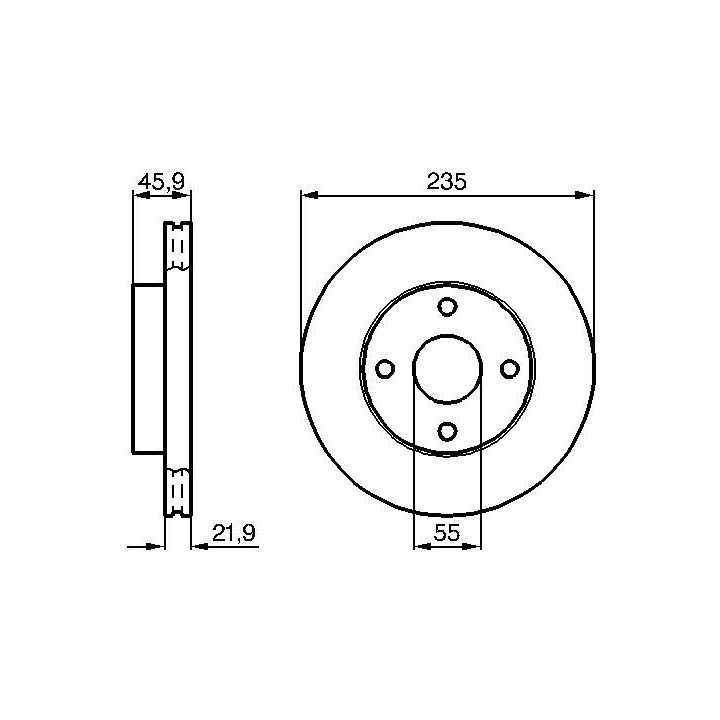 Stabdžių diskas BOSCH 0 986 478 787