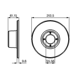 Stabdžių diskas BOSCH 0 986 478 811