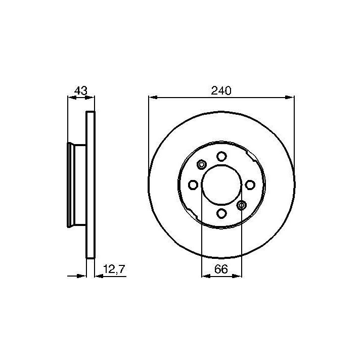 Stabdžių diskas BOSCH 0 986 478 819