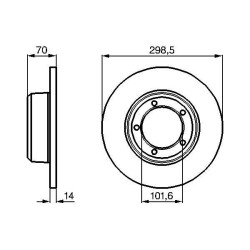 Stabdžių diskas BOSCH 0 986 478 827