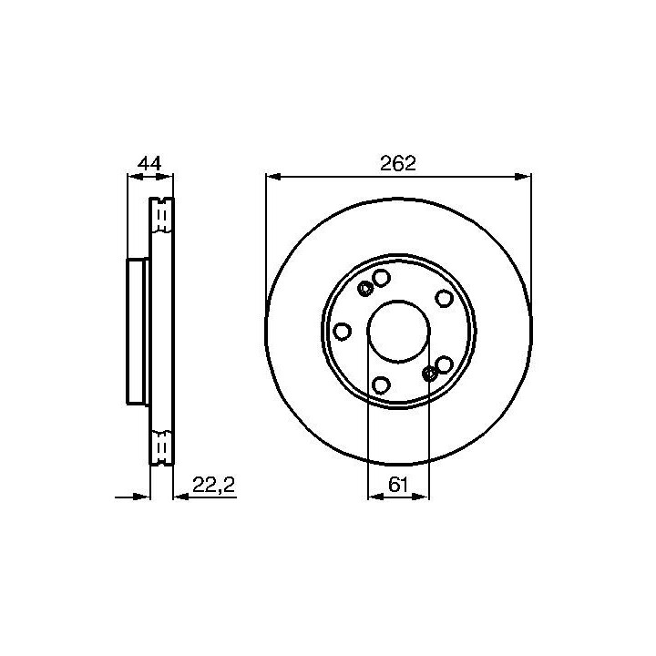 Stabdžių diskas BOSCH 0 986 478 864