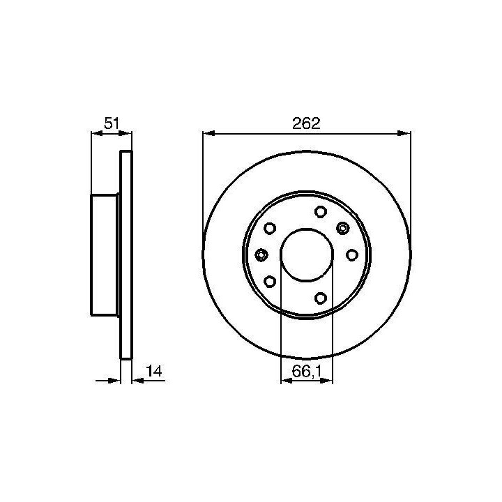 Stabdžių diskas BOSCH 0 986 478 991