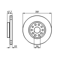 Stabdžių diskas BOSCH 0 986 478 993