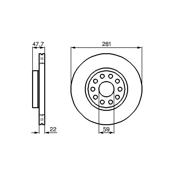 Stabdžių diskas BOSCH 0 986 478 993