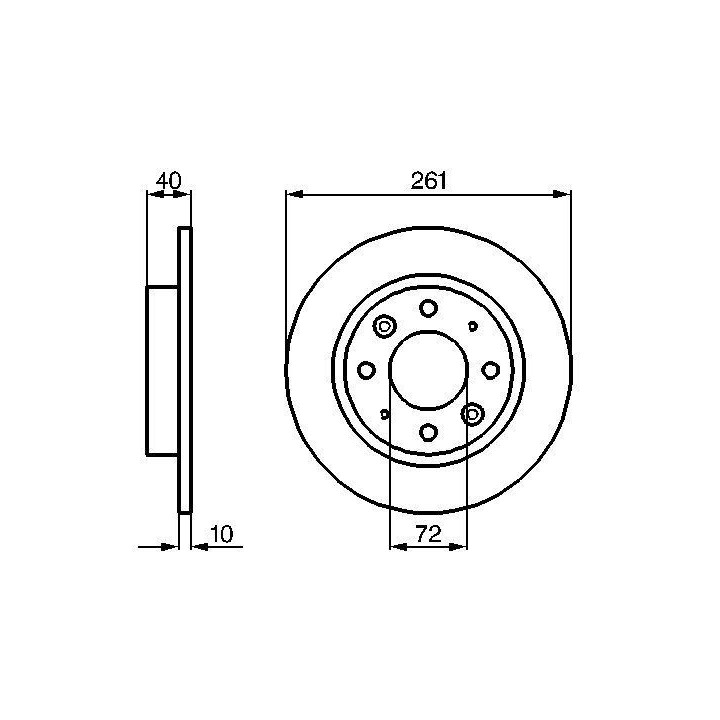 Stabdžių diskas BOSCH 0 986 479 018