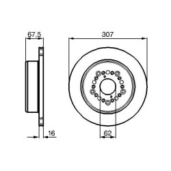 Stabdžių diskas BOSCH 0 986 479 023