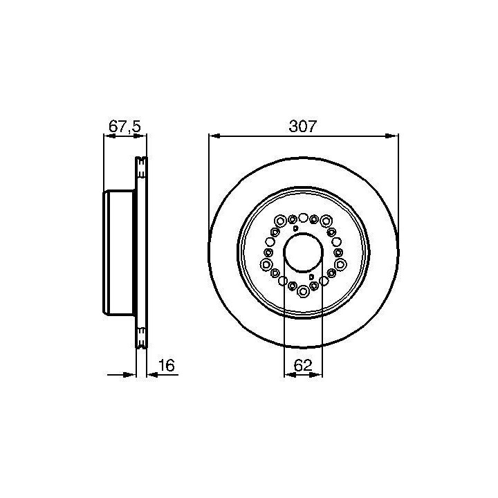 Stabdžių diskas BOSCH 0 986 479 023