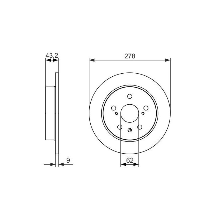 Stabdžių diskas BOSCH 0 986 479 047