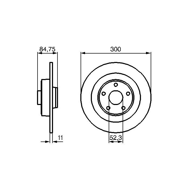 Stabdžių diskas BOSCH 0 986 479 083