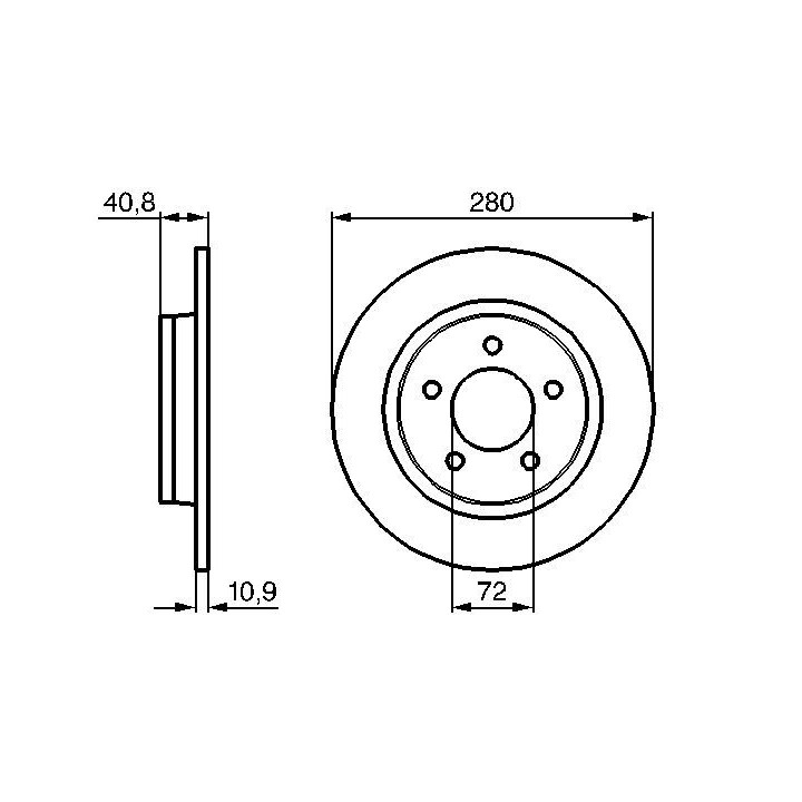 Stabdžių diskas BOSCH 0 986 479 181