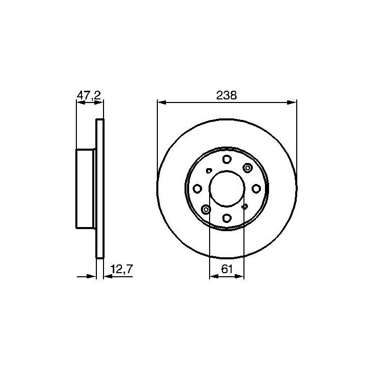 Stabdžių diskas BOSCH 0 986 479 240