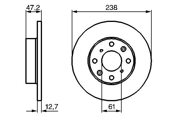 Stabdžių diskas BOSCH 0 986 479 240