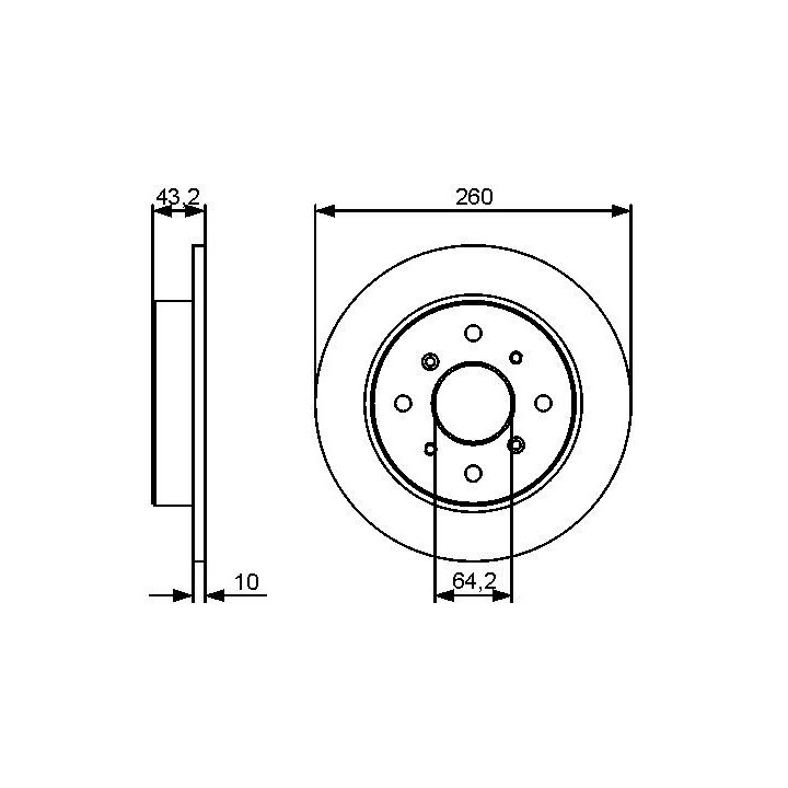 Stabdžių diskas BOSCH 0 986 479 447