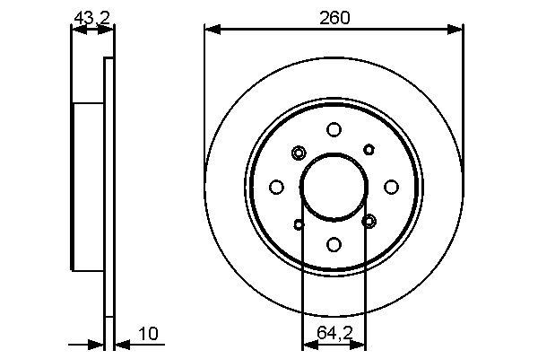 Stabdžių diskas BOSCH 0 986 479 447