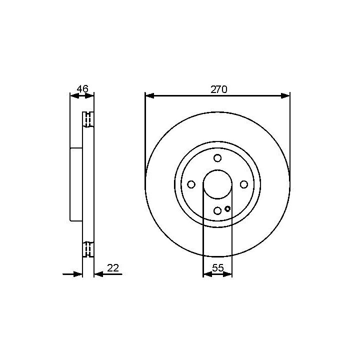 Stabdžių diskas BOSCH 0 986 479 472