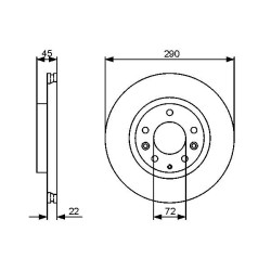 Stabdžių diskas BOSCH 0 986 479 474