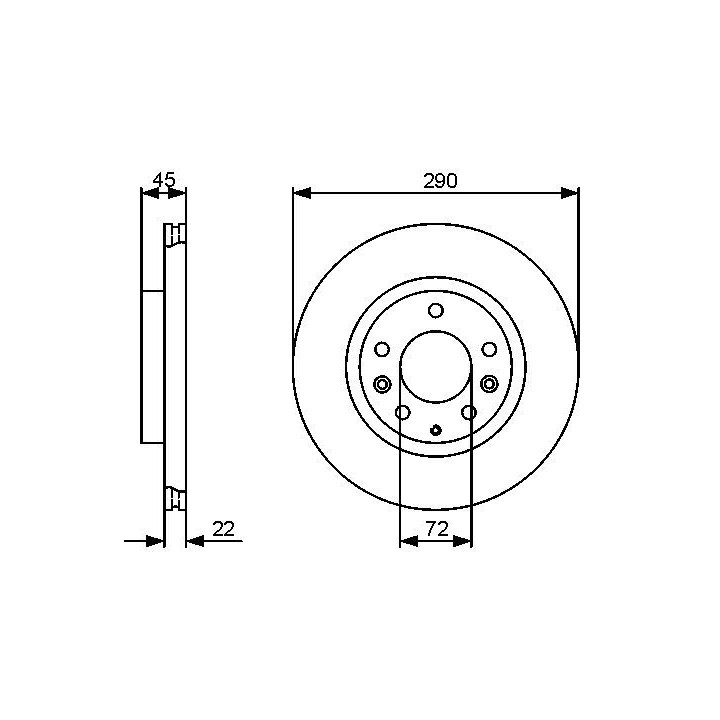 Stabdžių diskas BOSCH 0 986 479 474