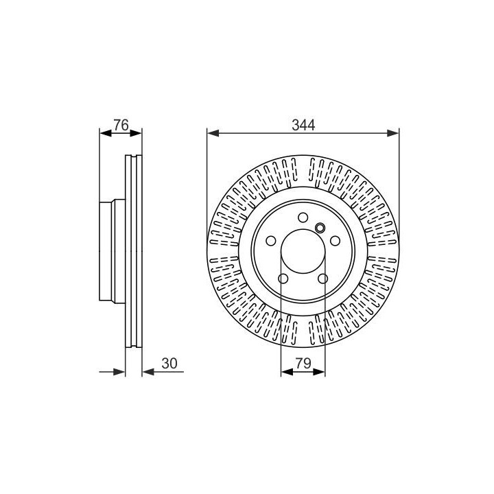 Stabdžių diskas BOSCH 0 986 479 489