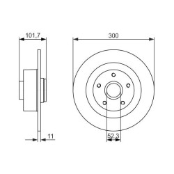 Stabdžių diskas BOSCH 0 986 479 573
