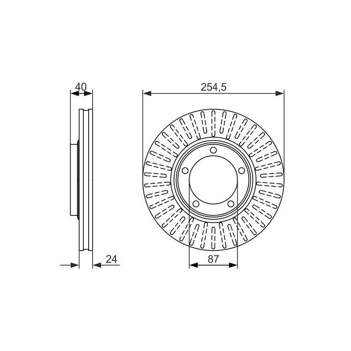 Stabdžių diskas BOSCH 0 986 479 596