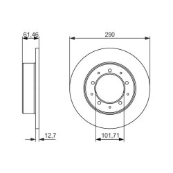Stabdžių diskas BOSCH 0 986 479 631