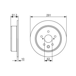 Stabdžių diskas BOSCH 0 986 479 657