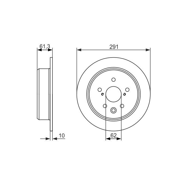 Stabdžių diskas BOSCH 0 986 479 657