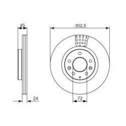 Stabdžių diskas BOSCH 0 986 479 700