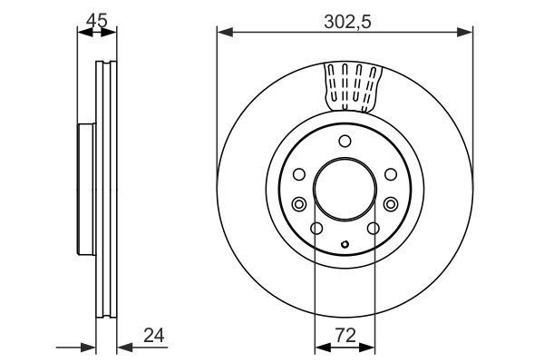 Stabdžių diskas BOSCH 0 986 479 700
