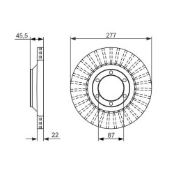 Stabdžių diskas BOSCH 0 986 479 702