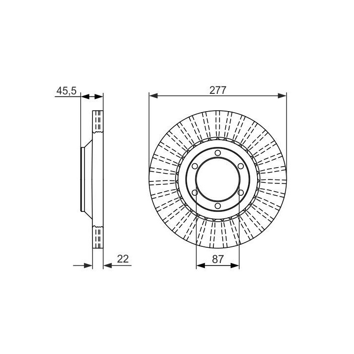 Stabdžių diskas BOSCH 0 986 479 702