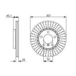 Stabdžių diskas BOSCH 0 986 479 726