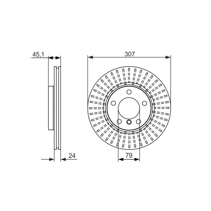 Stabdžių diskas BOSCH 0 986 479 726