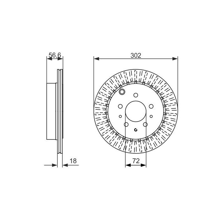 Stabdžių diskas BOSCH 0 986 479 757