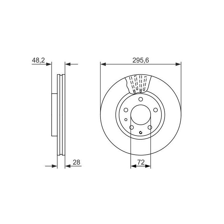 Stabdžių diskas BOSCH 0 986 479 758