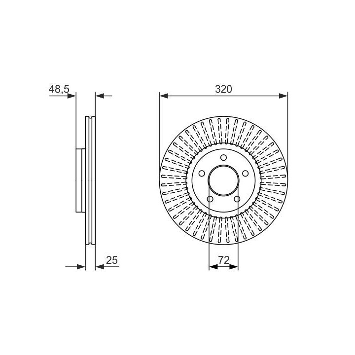 Stabdžių diskas BOSCH 0 986 479 794