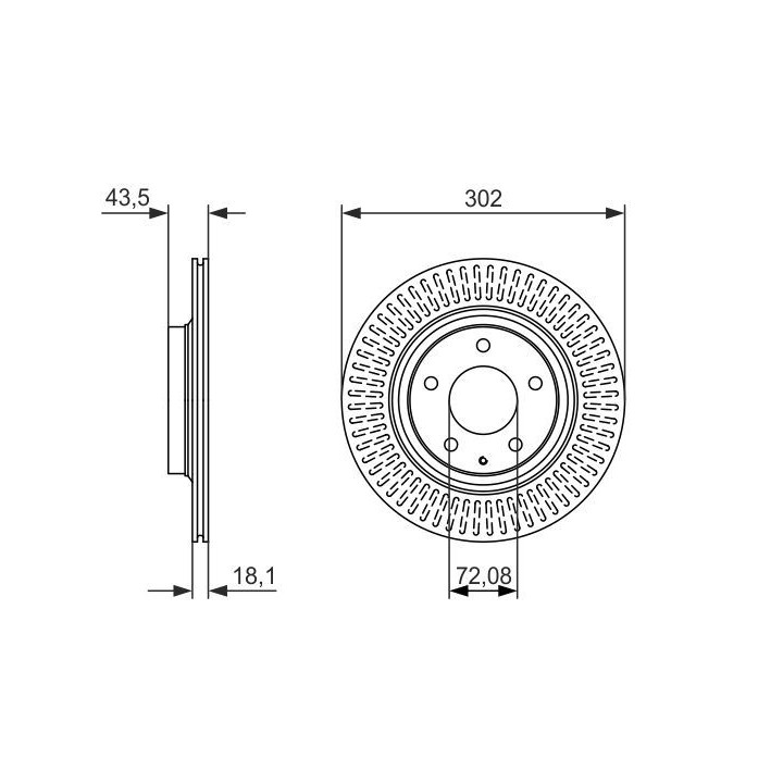 Stabdžių diskas BOSCH 0 986 479 796
