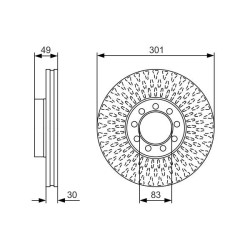 Stabdžių diskas BOSCH 0 986 479 A23