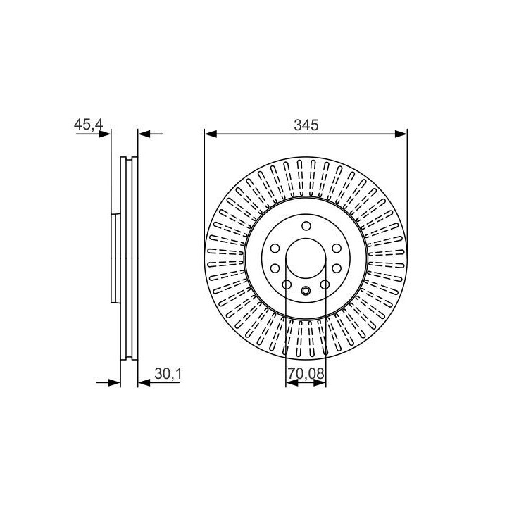 Stabdžių diskas BOSCH 0 986 479 A24