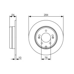 Stabdžių diskas BOSCH 0 986 479 A45
