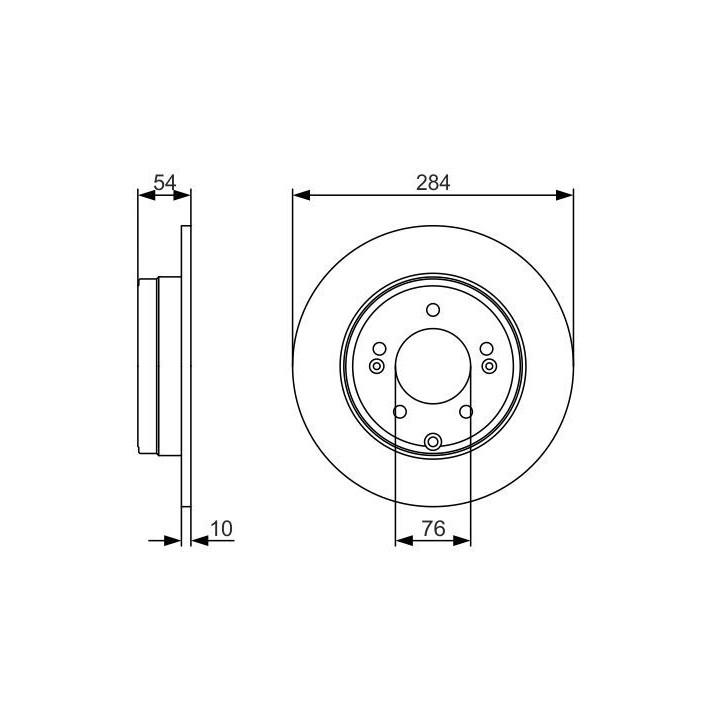 Stabdžių diskas BOSCH 0 986 479 A45