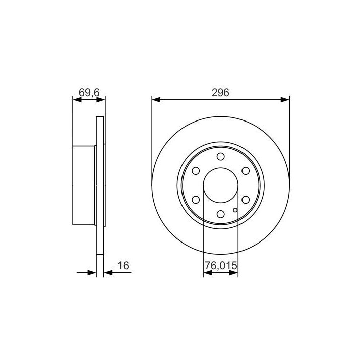 Stabdžių diskas BOSCH 0 986 479 A51
