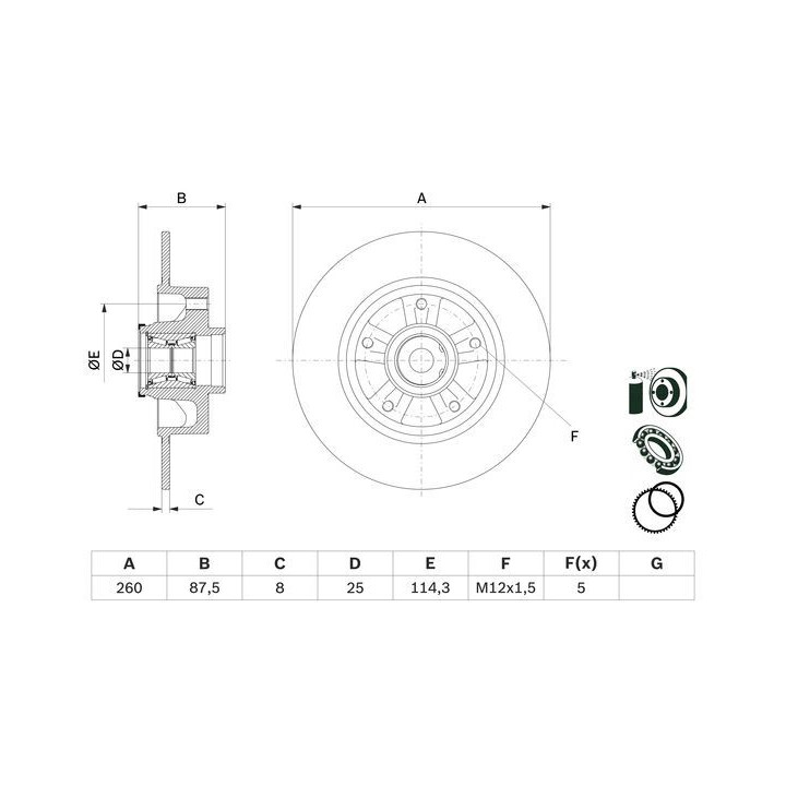 Stabdžių diskas BOSCH 0 986 479 E79